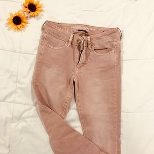 Dusty rose Ae jeans